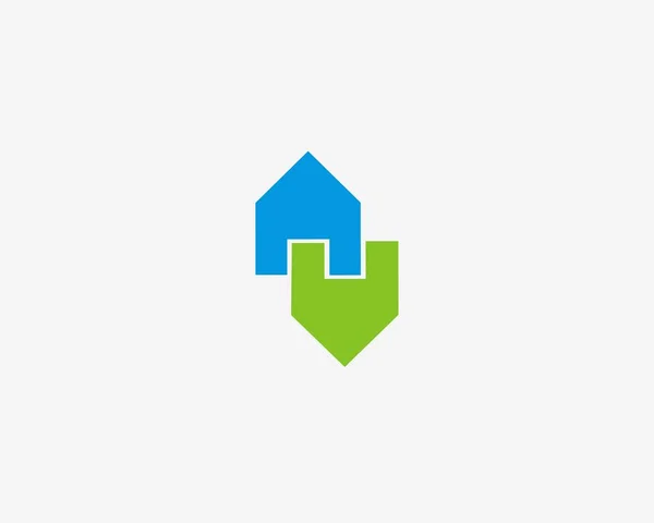 Logo rumah, rumah, templat desain ikon logo . — Stok Foto