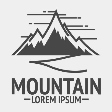 Dağ vintage logolar