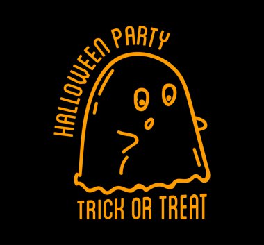 Mutlu Cadılar Bayramı tasarım ile hayalet