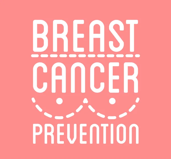 Breast Cancer Prevention logo — Stock Vector