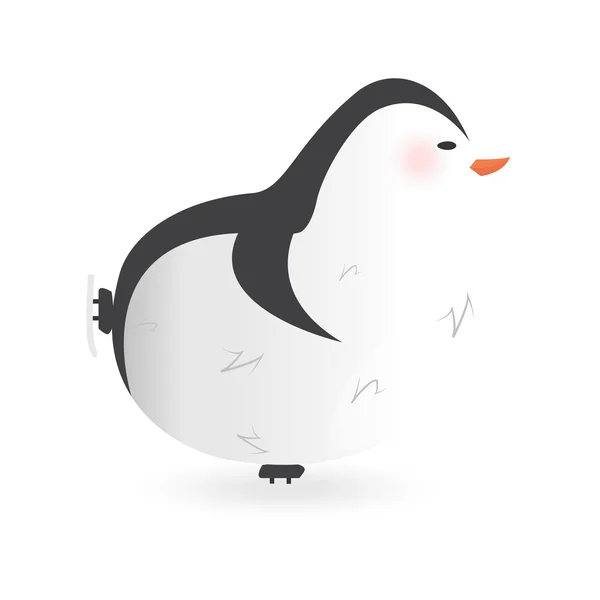 Funny cartoon penguin character — Stock Vector
