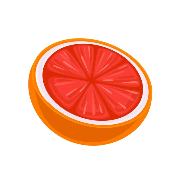 Saftig grapefrukt-ikonen — Stock vektor