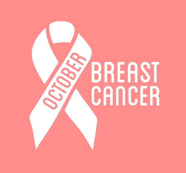 Símbolo do Dia Internacional do Câncer de Mama — Vetor de Stock