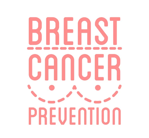 Breast Cancer Prevention logo — Stock Vector