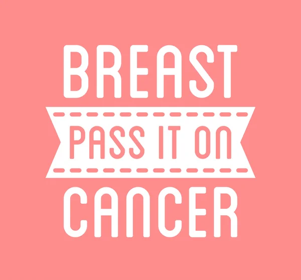 Logotipo de prevención del cáncer de mama — Vector de stock
