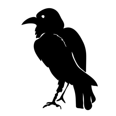 siyah karga silüeti