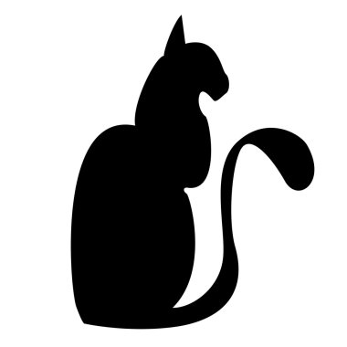 siyah kedi, siyah siluet