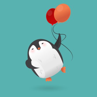 komik karikatür penguen