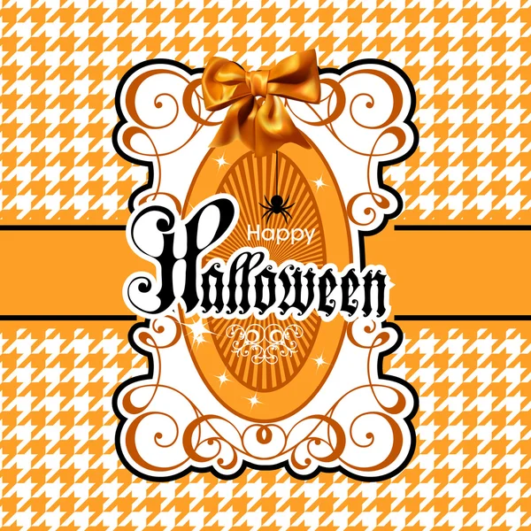 Tarjeta de felicitación Halloween — Vector de stock