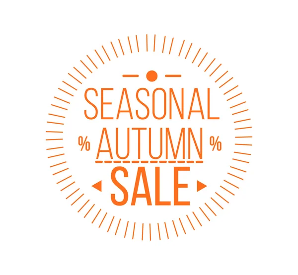 Autumn sale logo — Stock Vector