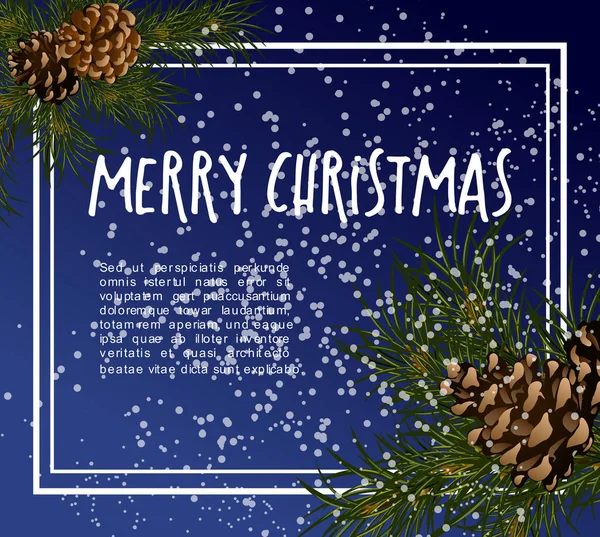 Καλά Χριστούγεννα ευχετήρια κάρτα — Διανυσματικό Αρχείο