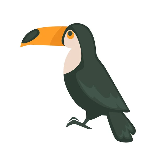 Coloré drôle toucan — Image vectorielle
