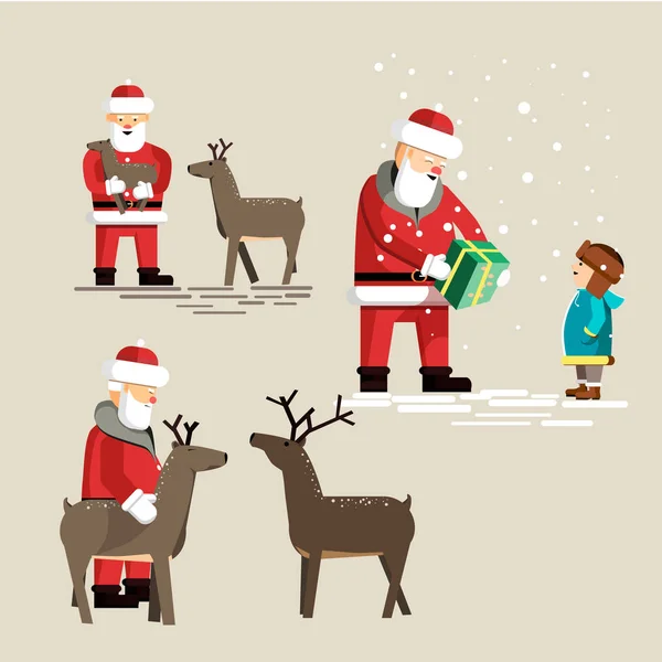 Weihnachtsmann-Klauseln — Stockvektor