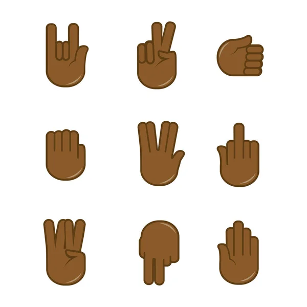 Набір жестів рук — стоковий вектор