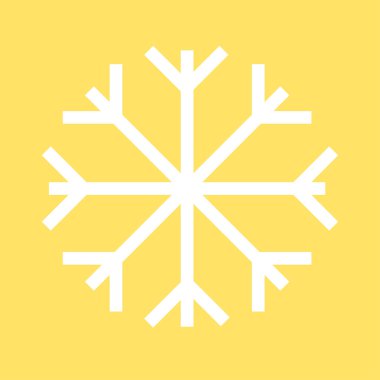 Beyaz kar tanesi illüstrasyon