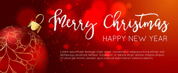Bannière web de Noël — Image vectorielle