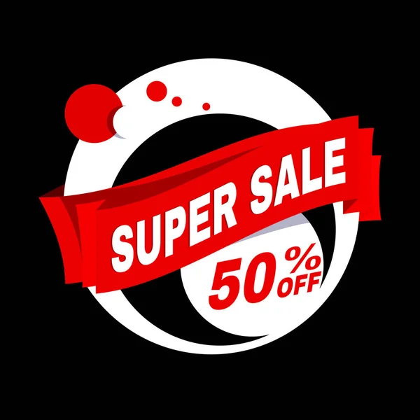 Super Sale Banner — Stockvektor