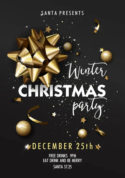 Christmas Party poster — Stock Vector