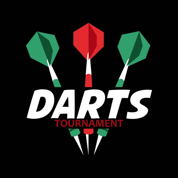 Logo der Darts-Symbole — Stockvektor