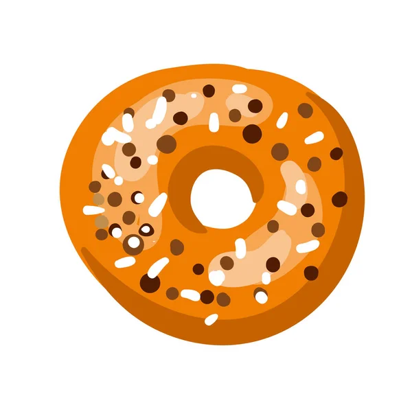 Glazed tasty doughnut — Stock Vector