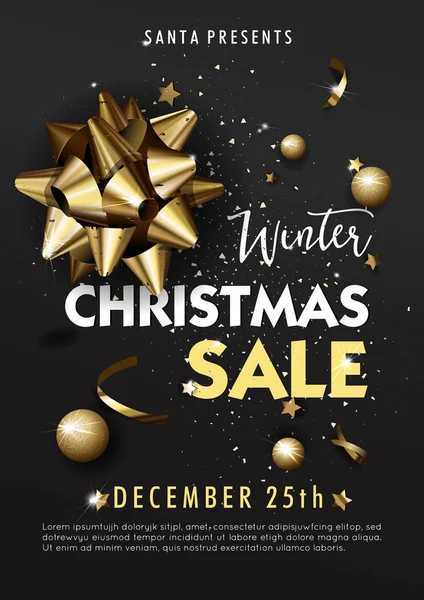 Christmas sale banner — Stock Vector
