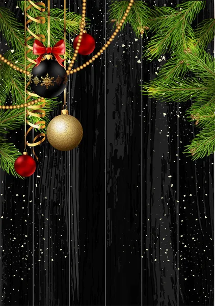 Modèle de carte de Noël — Image vectorielle