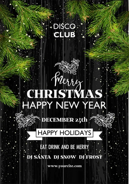 Christmas party banner — Stock Vector