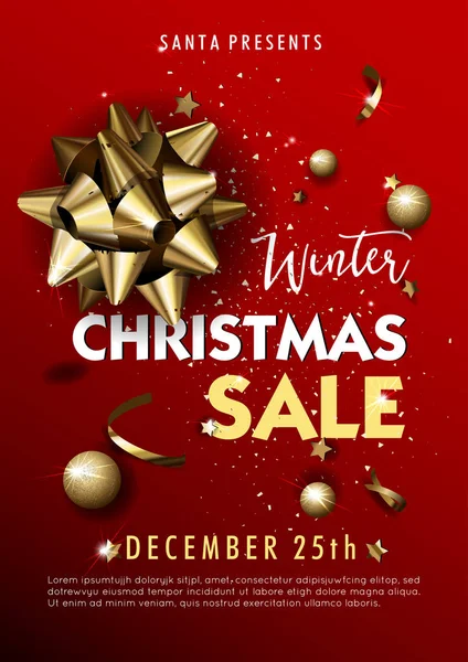 Christmas sale banner — Stock Vector