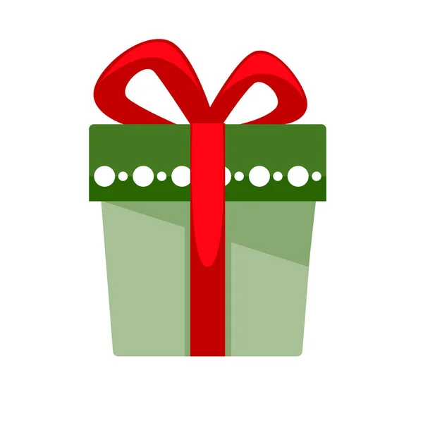 Christmas gift box icon — Stock Vector