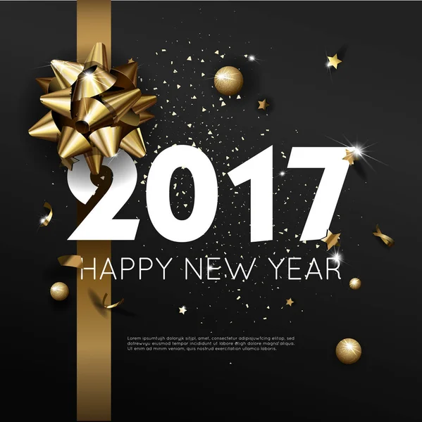 Happy New Year greeting banner — Stock Vector
