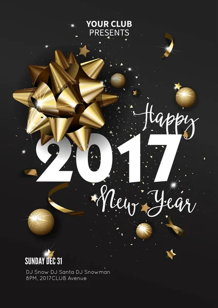 Happy New Year greeting banner — Stock Vector