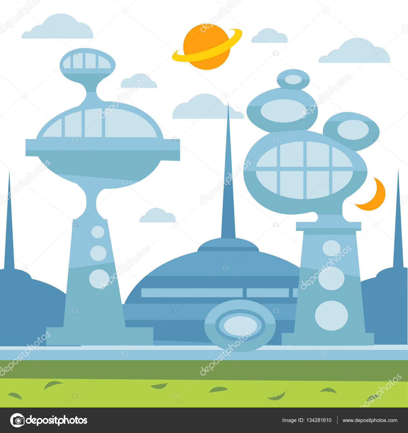 未来都市ストックベクター ロイヤリティフリー未来都市イラスト Depositphotos 未来都市ストックベクター ロイヤリティフリー未来都市イラスト Depositphotos