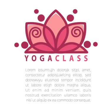 Yoga kavramı tasarım şablonu