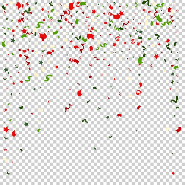 Klesající kousky barevné konfety — Stockový vektor