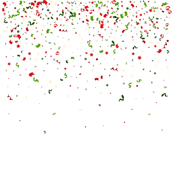 Falling tiny colorful confetti — Stock Vector