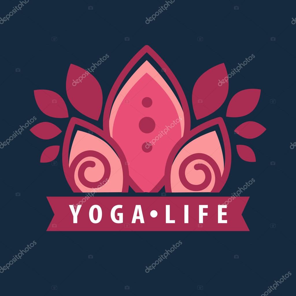 Yoga concept design template with copy space for text