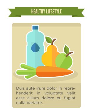 Şişe ile sağlıklı organik gıda