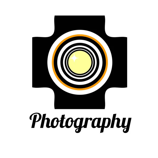 Logo template for photography studio — Stock Vector