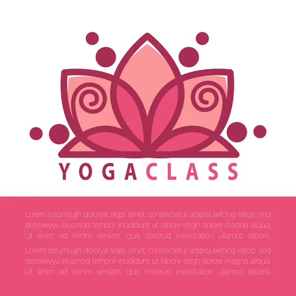 Yoga concept design template — Stock Vector