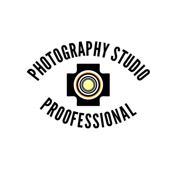 Шаблон логотипа фотостудии — стоковый вектор