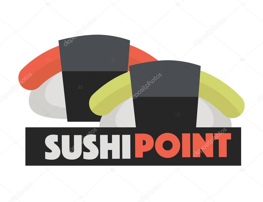 Sushi Logo design for restaurants of Japanese food