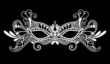 Mardi Gras maskesi dantel