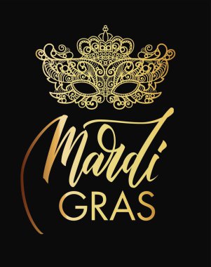 Mardi Gras maskesi dantel