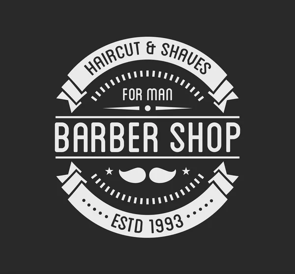 Vintage friseur shop logo — Stockvektor