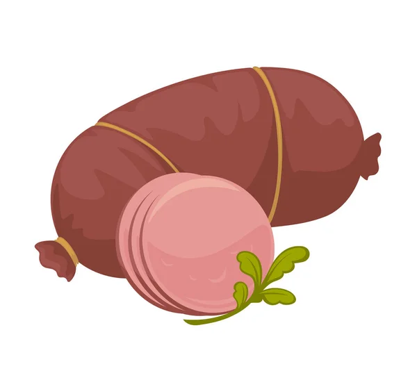 Vlees worst pictogram — Stockvector