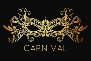 Mardi Gras maskesi dantel