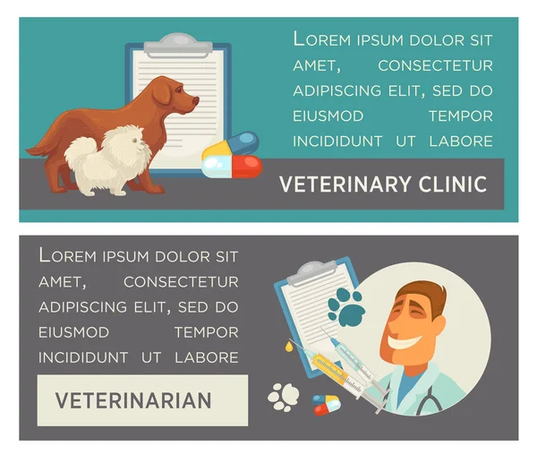 Set van dierenverzorging pictogrammen — Stockvector