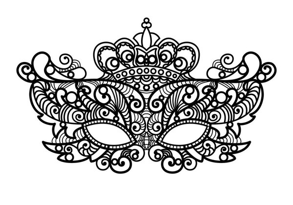 Mardi Gras mask of lace