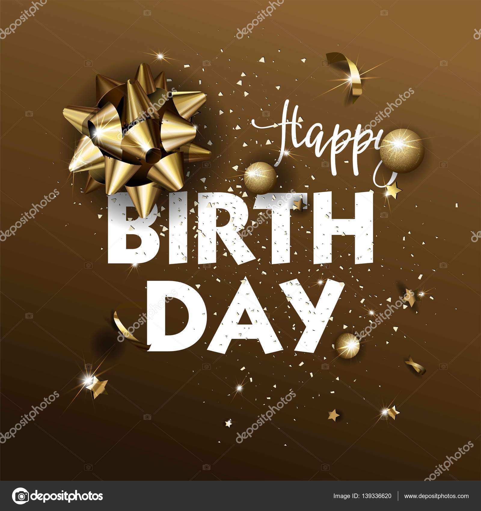 Birthday poster background Vector Art Stock Images | Depositphotos