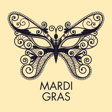 Dantel toplama Mardi Gras maskesi ayarlama.